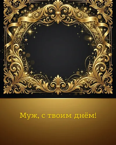 поздравительная открытка — Муж, с твоим днём!